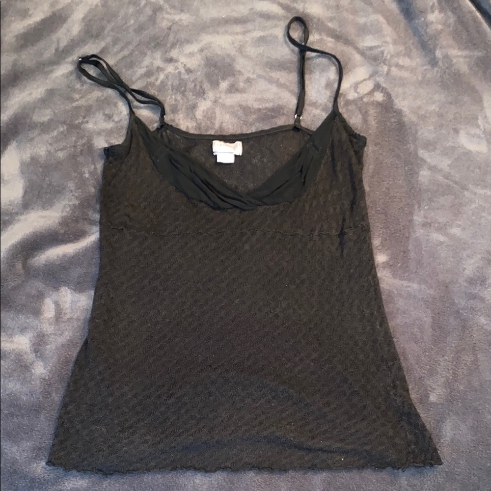 Transit Black Lace Camisole Top